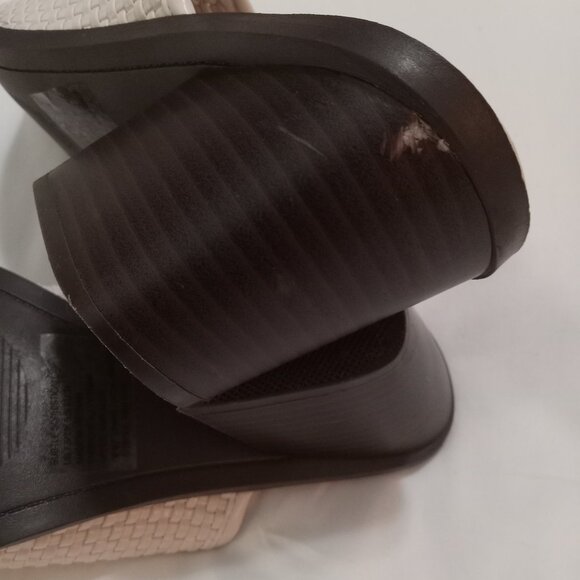 JUSTFAB-Faux Leather Subtle Sophisticate Mule/Slides Color Bone-Size 7.5 - Picture 8 of 8
